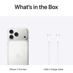 Apple iPhone 17 Pro Max 256 GB (eSIM only) Silver 5G With FaceTime - Middle East Version - Image 4