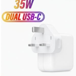 Apple 35W Dual USB-C Power Adapter For iPhone White